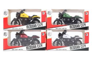 Obrázek z Motorka kov 10cm,4dr, v krabičce 